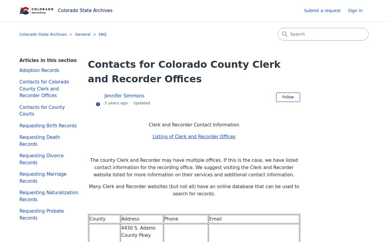 Jackson County Clerk of Court records and County Clerk contact listing