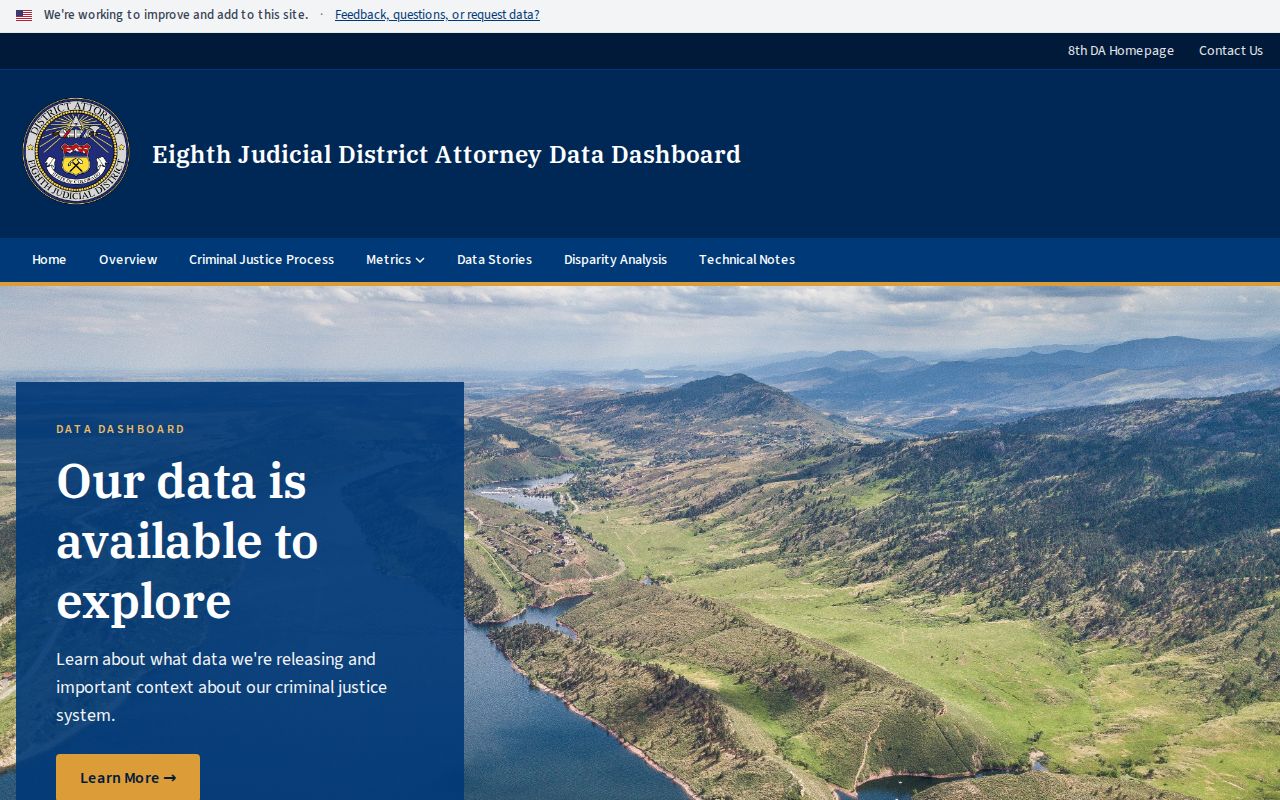Jackson County criminal court records 8th Judicial District Attorney dashboard
