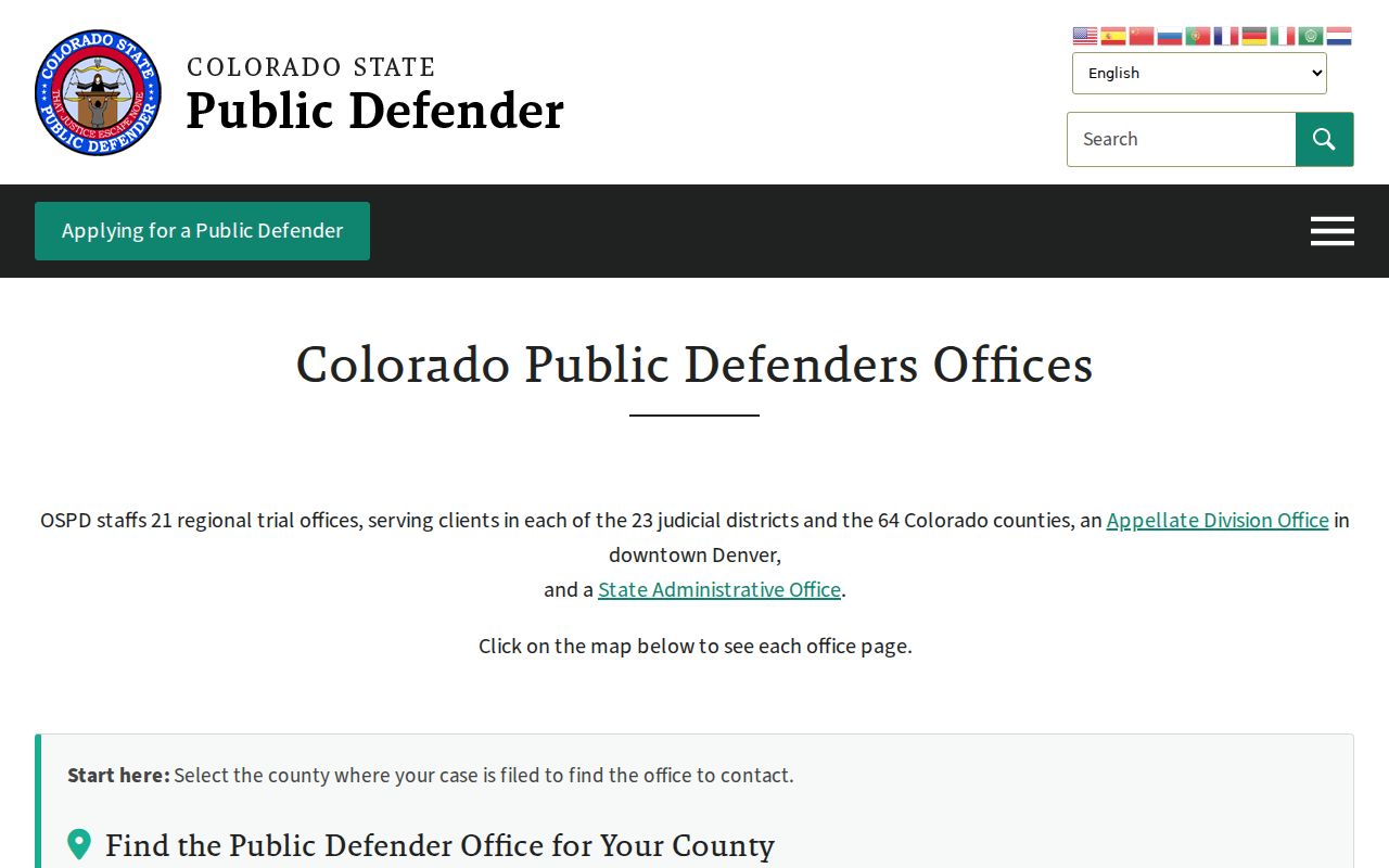 Jackson County criminal court records public defender office locator