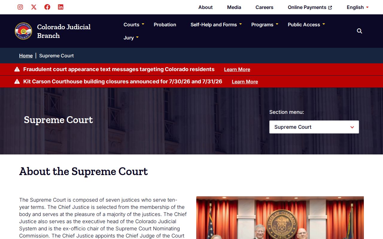 Jackson County District Court Colorado Supreme Court context