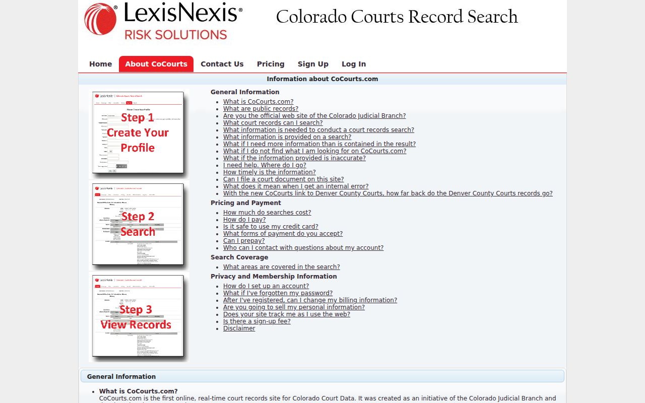 Jackson County court records CoCourts Register of Actions coverage
