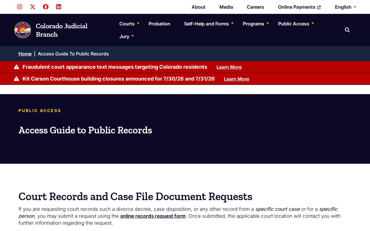 Jackson County court records public access guide