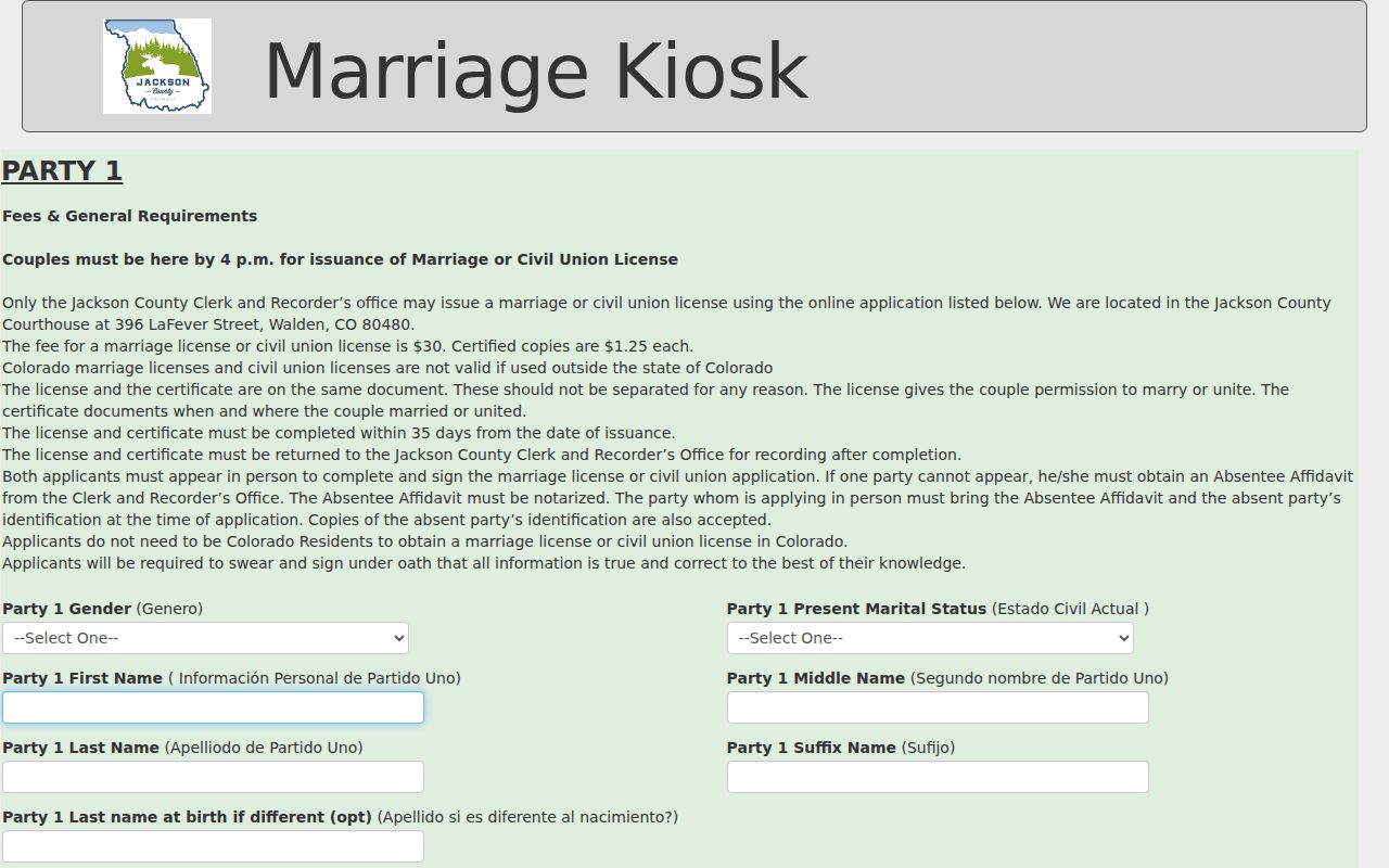Jackson County marriage and court records kiosk