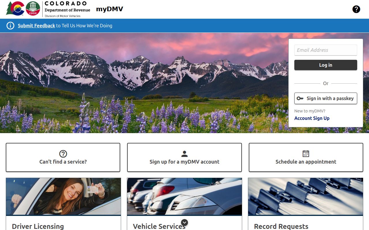 Jackson County traffic court records Colorado myDMV portal